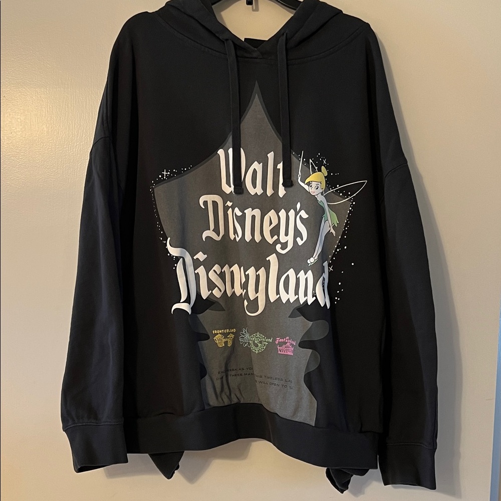 Walt Disney's 100 Disneyland Tinker Bell Black Hoodie